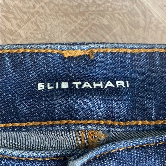 ELIE TAHARI Women's Flare Leg High Waist Denim Jeans - Picture 3 of 11